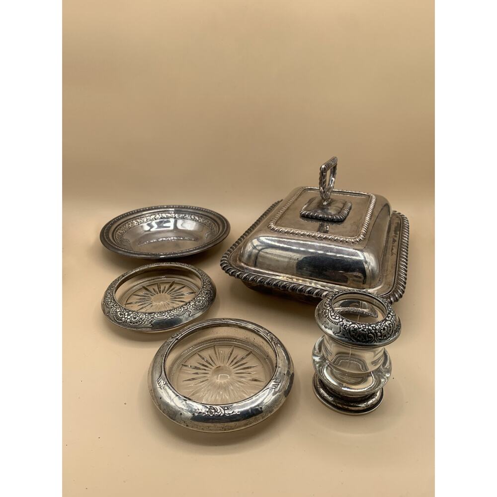 Assortment Silver-Plated Pieces - A Clark, Reed & Barton, Frank Whiting